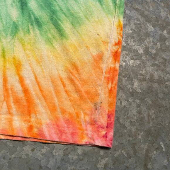 Man Carrying Canoe Tie Dye Tee Shirt Mens Large Vintage Retro Outdoor Hiking - Picture 3 of 10